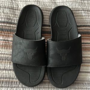 Under Armour Project Rock Mens Slides Size 11.